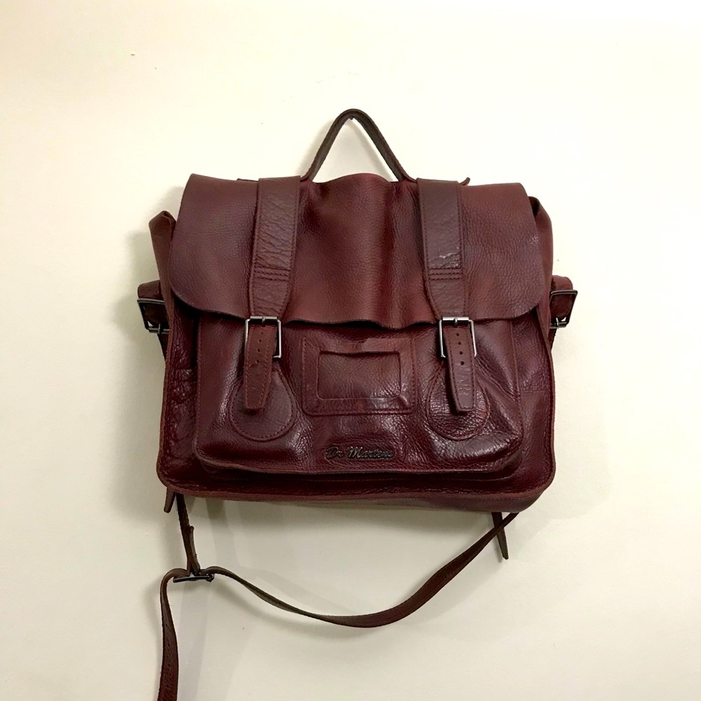 Dr. Martens leather satchel bag